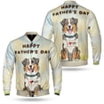 thumbnail image 3 of Cute Australian Shepherd Loves Dad Happy Father's Day All Over Print 3D Baseball Jacket Aussie Dog Lover Gifts Bomber Jacket Softball - 12008, 3 of 6