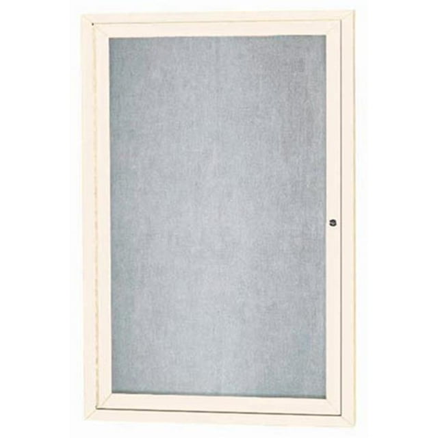 Aarco Products ODCC3624RIIV Tableau d'Affichage Extérieur Fermé Éclairé 1 Porte - Ivoire