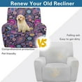 thumbnail image 4 of Kuiaobaty Boho Mandala Flower Recliner Chair Cover that Stay in Place with Side Pocket Durable Reclining Sofa Slipcover Breathable Recliner Couch Cover Washable Reclining Slipcover for Pets Kids, 4 of 8