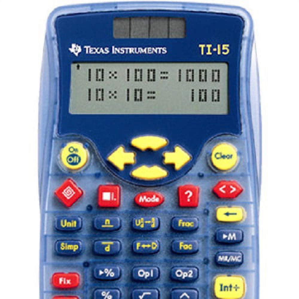 Texas Instruments TI-15 Explorer - Pocket calculator - battery, solar panel