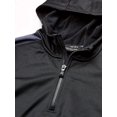 thumbnail image 3 of Under Armour Girls' ColdGear Reactor Fleece 1/2 Zip Hoodie,Black (001)/Apollo Gray, Youth Small, 3 of 4