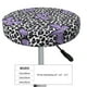 thumbnail image 4 of Disketp Purple Butterflies Funda Redonda para Taburete, Funda de Cojín para Silla de Bar Suave y Elástica-13 inch, 4 of 7