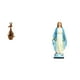 thumbnail image 1 of estatua,Estatuas,figuras de animales,manualidades,Escultura de madera del zoológico,regalo de decoración de escritorio,Estatua católica,Estatua de la Virgen María Figura Colección Religiosa, 1 of 8
