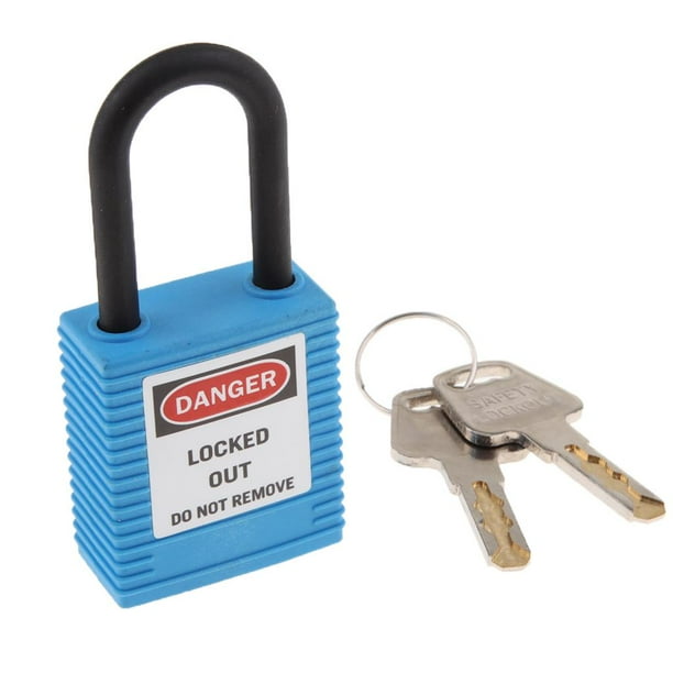 de bloqueo de seguridad con llave diferente grillete de 38 mm bolsa de seguridad equipaje de viaje Azul Zulema Candado de bloqueo de seguridad