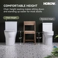 thumbnail image 3 of HOROW One Piece Toilet, 1.28 GPF High Efficiency, 12" Rough-in with Soft Closing Seat and Single Side Flush, 3 of 14