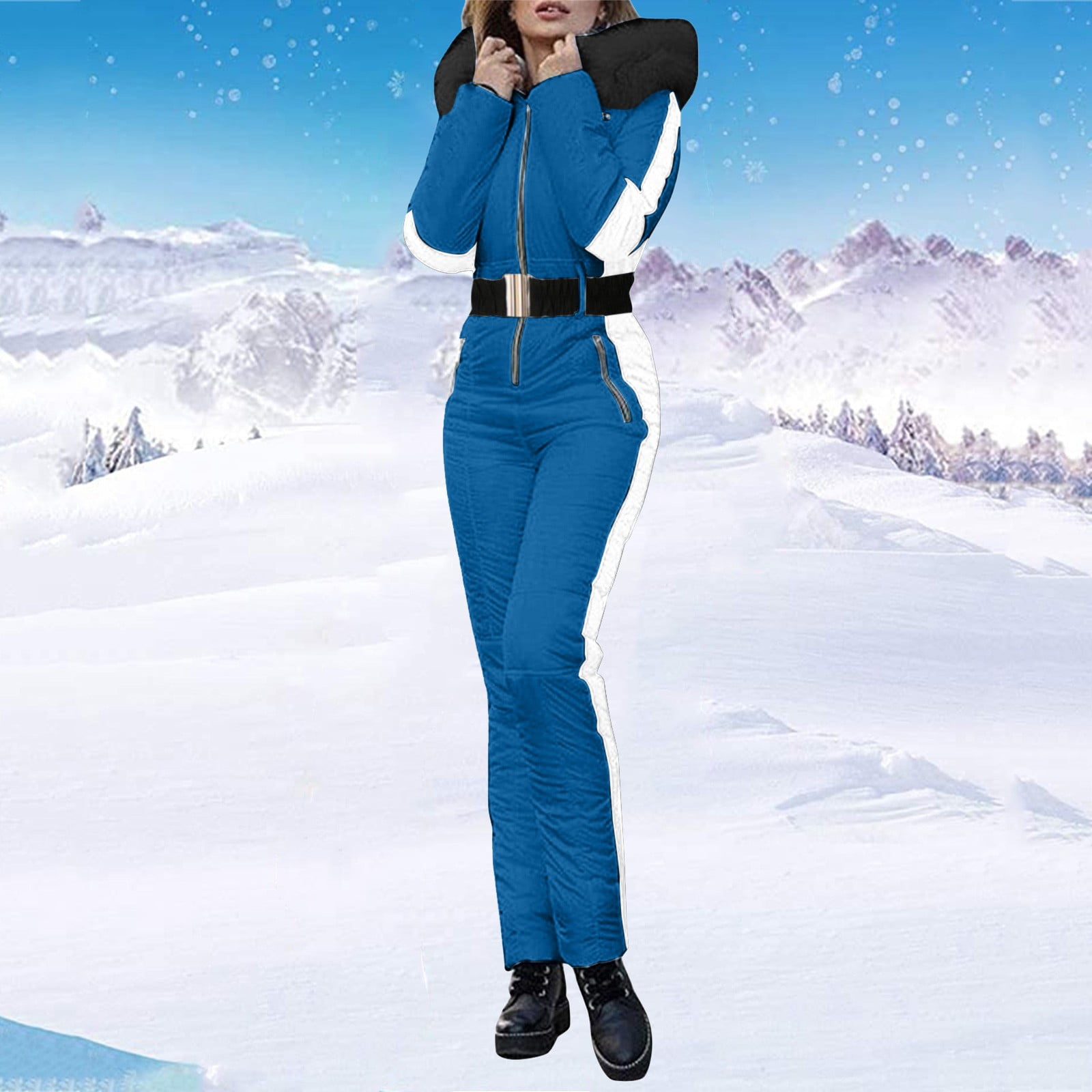 Ski Suits Women One Piece Snowboarding Winter Onesies Waterproof