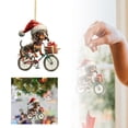 thumbnail image 1 of 2D Acrylic Christmas Tree Car Hanging Ornament Cute Backpack Accessory Decorative Pendant For Rearview, 1 of 6