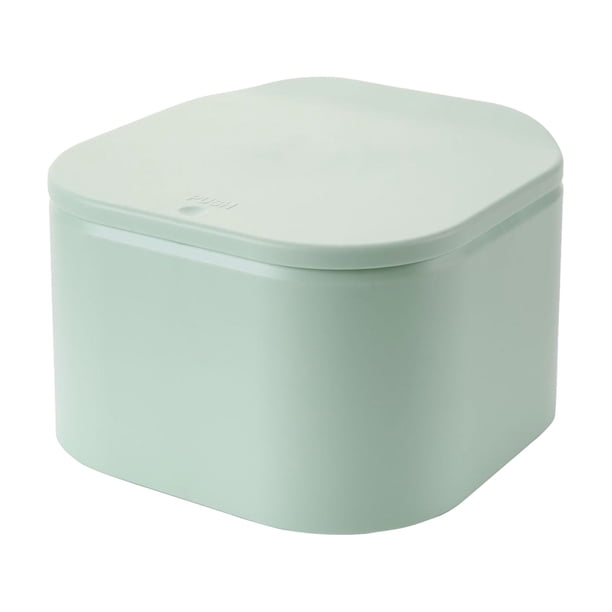 Mini Bote de Basura Desmontable Wosthever de ABS PP con Tapa Suministros de Limpieza para el Hogar Verde