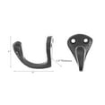 thumbnail image 2 of Set Of 2 Single Prong Iron Hook Black - Set of 3, 2 of 2