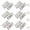 Silver,6Pcs, variant on 10 Pcs Silver Three Fold Hinges Box Hinge Hardware with Screws for Jewelry Box,Wooden Case,Cabinet, and Furniture (4 Holes, 1.42 x 1 Inch,Style 2)