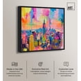 thumbnail image 2 of Vibrant Visions of NYC Canvas Graffiti Art by Art Remedy, Black Frame, 16" x 16", 2 of 7
