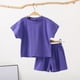 thumbnail image 2 of Odeerbi 1-10 Años Niños Niñas Conjuntos de Verano Camiseta de Manga Corta de Algodón Pantalones Cortos Conjunto de Dos Piezas Suave, 2 of 6