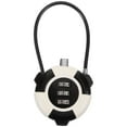 thumbnail image 1 of Wire Lock Cable Cabinet Lock 3-digit Combination Padlock Drawer Security Lock, 1 of 8