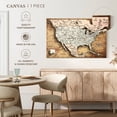 thumbnail image 4 of Elephant Stock Push Pin Usa Map On Wood I Wall Art - Map Canvas Canvas - 12" x 8", 4 of 4