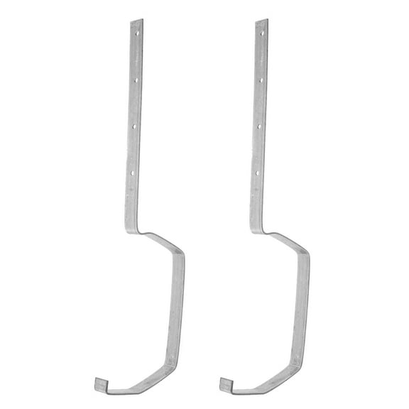 WINOMO Roof Rain Gutter Rack Iron Rain Gutter Holder Silver 2Pcs 16.9X3.5X0.9In