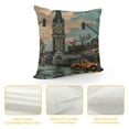thumbnail image 4 of Nawypu  USA City Indianapolis Cushion Cover Cities in Indiana States Throw Pillow Case Cityscape Watercolor Print Pillows Nursery Decor Modern Linen Throw Pillow Covers for Sofa, 4 of 5