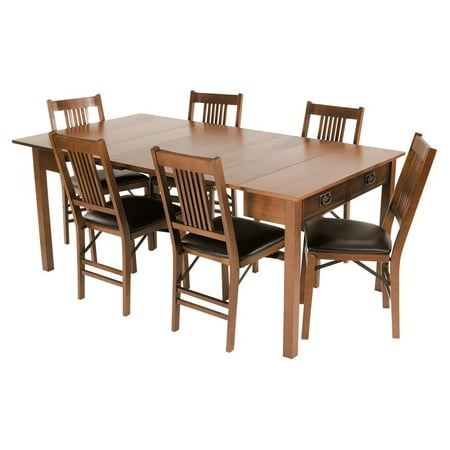 Stakmore Mission Style Expanding Dining Set Fruitwood Stakmore Mission Style Expanding Dining Set Fruitwood