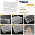 thumbnail image 4 of 10 Packs Clear Plastic Beads Storage Containers Box with Hinged Lid, Plastic Storage Boxes for Storage of Small Items, Crafts, Jewelry, Game Pieces, Pens,Hardware(6.2'' x 2.5'' x 1.2''), 4 of 8