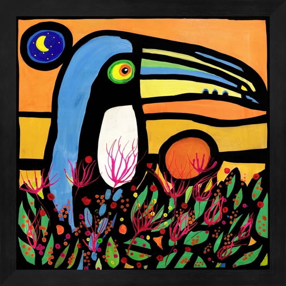 Tucano all'alba by Wallas, Framed Wall Art, 13.25W x 13.25H