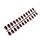 thumbnail image 2 of Qarigey 24 piezas de uñas postizas DIY, estilo Simple, accesorio de moda para mujer, salón de casa, chica, cubierta completa, puntas para Juegos de manicura Café, 2 of 6