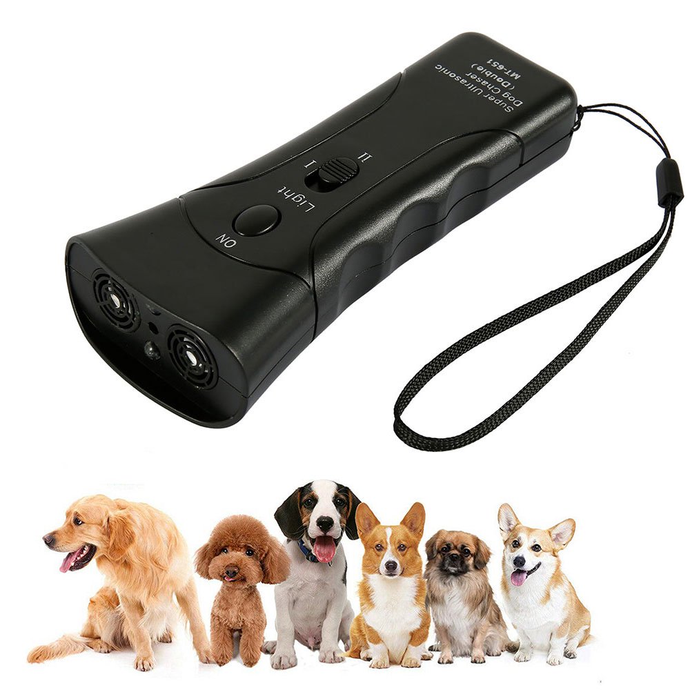 Harupink Ultrasonic Anti Dog Barking Trainer LED Light Gentle Chaser