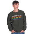 thumbnail image 5 of Marriage Is Gay LGBTQ Rights Pride Sweatshirt for Men or Women Brisco Brands 4X, 5 of 6