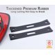 thumbnail image 2 of Pack de 2 correas de caucho cloceano para casco de bombero, color negro, 2 of 8