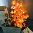 thumbnail image 5 of 2 Pack 30" Brown Lighted Maple Leaves Twig Branches Battery Powered Supply for Holiday Home Vase Thanksgiving Day Decoration, 5 of 10