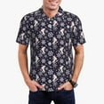 thumbnail image 1 of Balery Elegant ice skates snowflakes A Camisa Polo de Hombre con Estampado, de Manga Corta y Tejido Medio, Camisa Tipo Golf Polo-Medium, 1 of 6