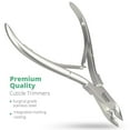 thumbnail image 5 of Green Estetica Stainless Steel Cuticle Nippers with Double Spring, Sharp Manicure Nail Tools, Silver, 5 of 8