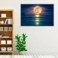 thumbnail image 3 of Full Moon Over Seascape - Wrapped Canvas Print Wall Art | 48" W x 32" H, 3 of 4