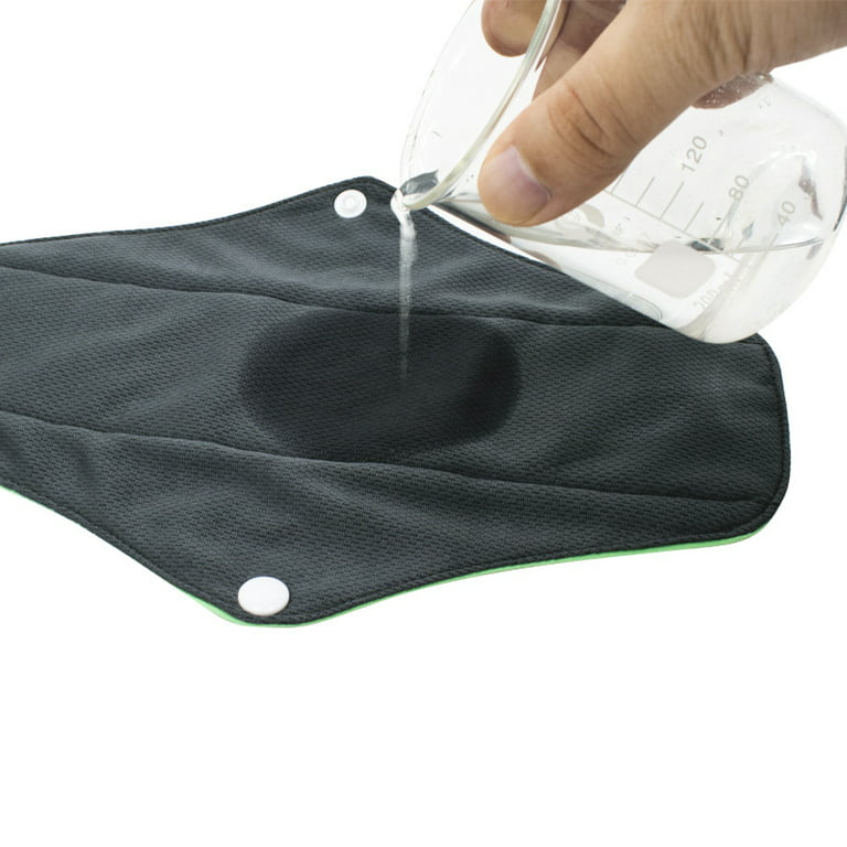Reusable Pads Menstrual Light Flow; 6-Pack Organic Cotton Reusable