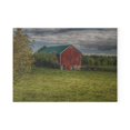 thumbnail image 2 of U R There Photography Kingston Plain Road Cow Barn Rustic Farmhouse Tempered-Glass Cutting Board 8"x 11", 2 of 9