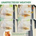 thumbnail image 3 of Yeabett Window Bird Feeder for Outdoors,Clear Birds Feeders Window Mounted with Self-Adhesive Hooks,Outdoor Wild Bird Watching Gift,Garden Decor, 3 of 9