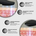 thumbnail image 3 of CHARGEWORX Groom Essentials Rechargeable Silicone Face Scrubber and Sonic Facial Massager, Black, 3 of 6