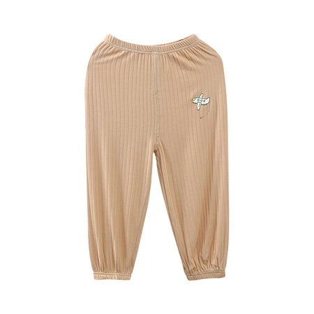 

IROINNID Toddler Girl s Summer Solid Cotton Loose Mosquito Prevent Pants