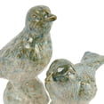 thumbnail image 5 of Creative Co-Op Decorative Debossed Stoneware Bird Figurines, Set of 2 Styles, Green, 5 of 5