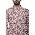 thumbnail image 3 of Atasi Mandarin Collar Printed Cotton Traditional Kurta For Men Casual Shirt, 3 of 5