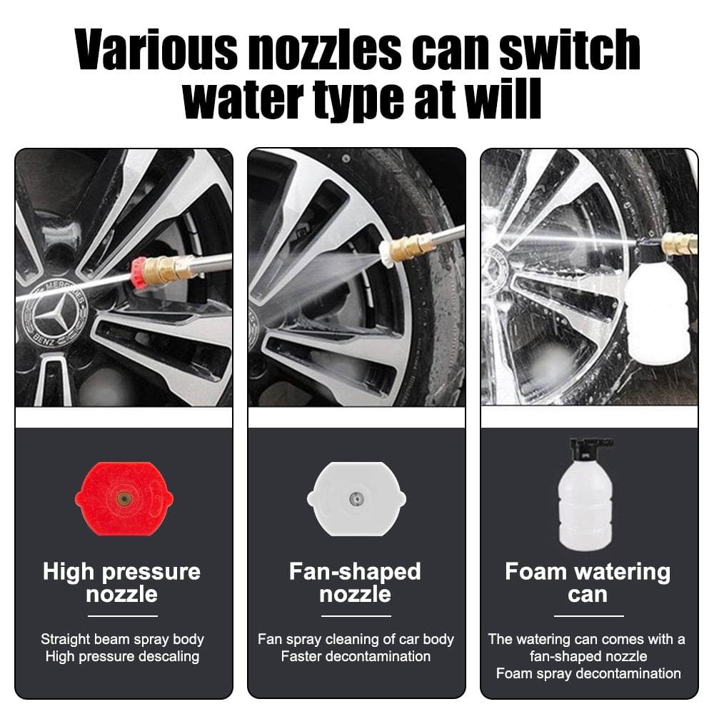 300W High Strength Wireless Pressure Washer 20000mAh Wide Use Portable High Pressure Water Sprayer Multi-Function Washing Machine for Car