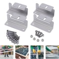 thumbnail image 1 of Yimiti 4Pcs Solar Panel Z Bracket Mounting Mount Flat Roof Wall Aluminum Set Rvs Boat, 1 of 9