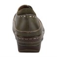 thumbnail image 5 of Spring Step L'artiste Burbank Leather Clogs for Women | Designer Hand-Painted Slip-On Shoes | Ladies Casual Platform Clog, 5 of 7