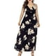 thumbnail image 1 of Vestido de Verano de las Mujeres Oversized Bohemian Sling Cuello en V, Vestido Casual Fluido Y de Moda, 1 of 4