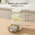 thumbnail image 4 of 48 Cube Ice Maker with Easy Press Lid, Double-Deck Portable Ice Cube Tray with Storage Bin, for Office, Mini Fridge & Water Bottles(B), 4 of 5