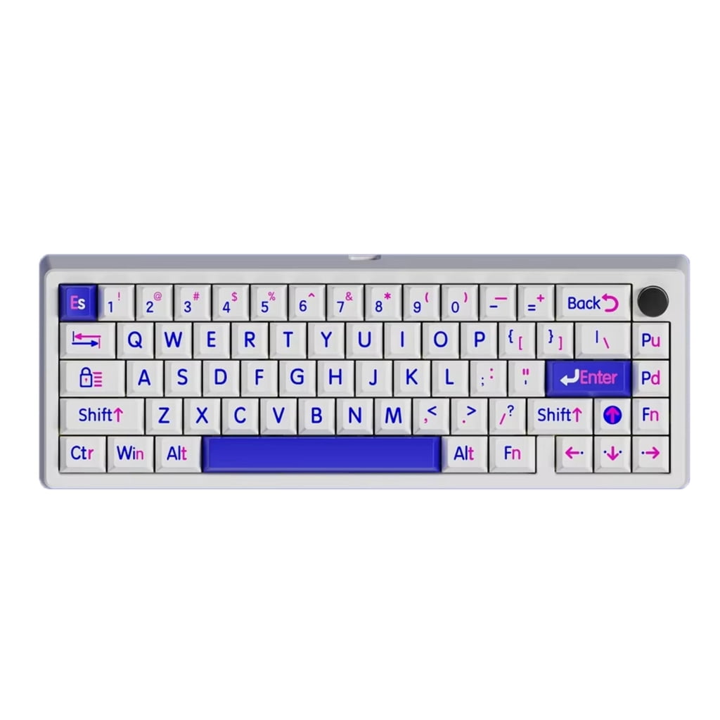 AOOOWER 125Keys Original Profile Kleins Blue Big Letter Keycap Dye Sublimations Keyboards