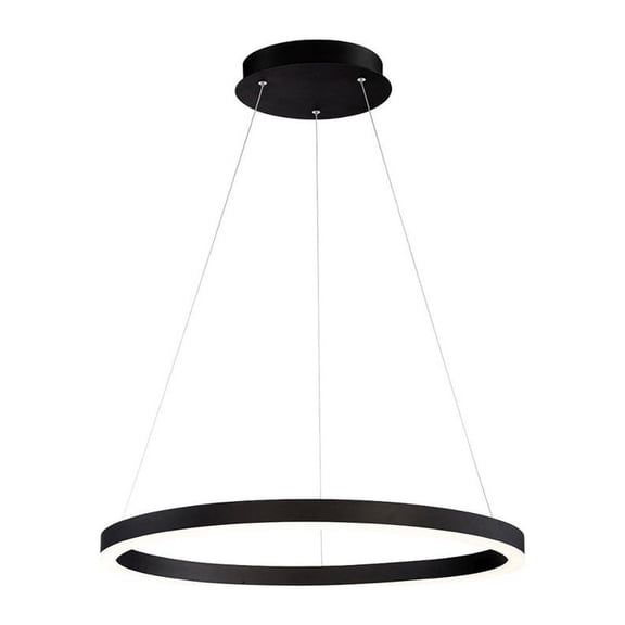 Eurofase 31471-027 Spunto 28 in. Matte Black White Glass Chandelier