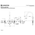 thumbnail image 4 of Kingston Brass KS2795DFLBS NuFrench Double-Handle 4-Hole Widespread Kitchen Faucet with Brass Sprayer in Oil Rubbed Bronze, 4 of 7