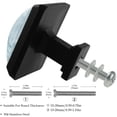 thumbnail image 4 of HemaKayy 3 Pack 1.45" Decorative Cabinet Knobs - Stylish ABS Glass Black Handles for Kitchen, Bedroom, & Home Furniture Decor - Durable & Elegant - Unique Marble Design, 4 of 7