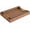 Brown, variant on 2-Piece Modern Decorative Tray Set, Shagreen Leather and Wood Serving Trays with Gold Metal Handles, Luxury Storage Organizer for Coffee Table, Ottoman and Bathroom Vanity