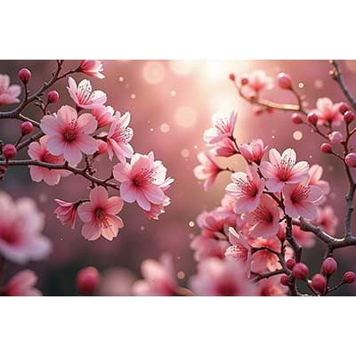 Spring Enchanted Gard Photography Backdrop Birthday Party Flower Blossom Photocall Background Childr Studio Supplies