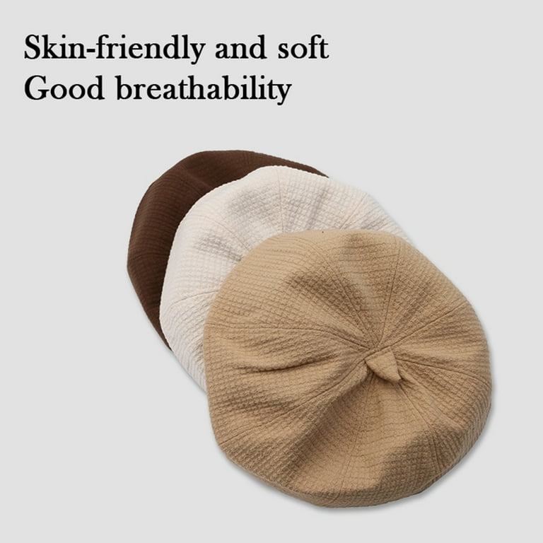 Solid Color Korean Beret Hat with Durable Cotton Octagon Design Lightweight  Cap for Birthday Christmas Thanksgiving Day Gift